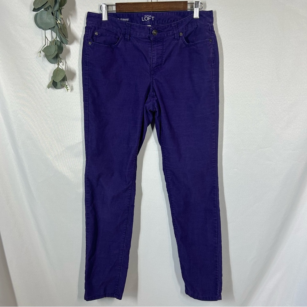 LOFT Skinny Jeans in Royal Purple